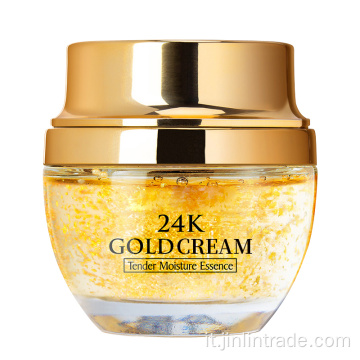 Sbiancante idratante crema per il viso in oro 24 carati in oro